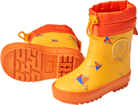 Gummistiefel mit Futter & Drachen-Muster, gelb, Gr. 22/23, 1 St