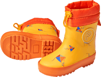 PUSBLU Gummistiefel mit Futter & Drachen-Muster, gelb, Gr. 24/25, 1 St