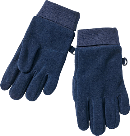 Handschuhe aus Fleece, blau, Gr. 4, 1 St