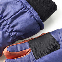 Handschuhe, blau & braun, Gr. 3, 1 St