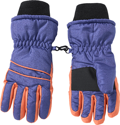 Handschuhe, blau & braun, Gr. 3, 1 St