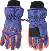 Handschuhe, blau & braun, Gr. 3, 1 St