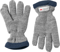 Handschoenen met voering, grijs, maat 3, 1 stuk