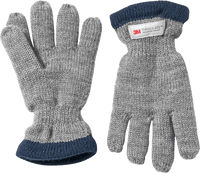 Handschuhe mit Futter, grau, Gr. 4, 1 St