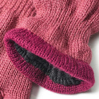 Handschoenen met voering, roze, maat 3, 1 stuk