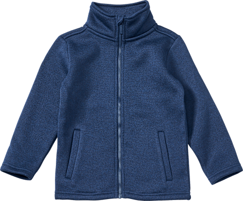 Jacke aus Strickfleece, blau, Gr. 128, 1 St