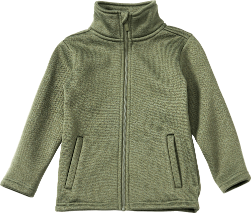 Jacke aus Strickfleece, grün, Gr. 116, 1 St