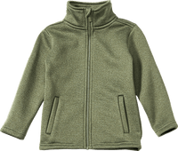 Jacke aus Strickfleece, grün, Gr. 116, 1 St