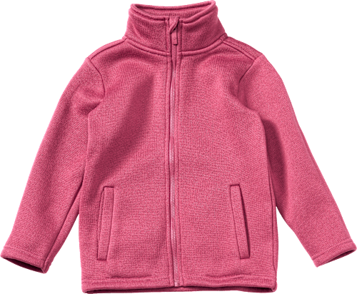 Jacke aus Strickfleece, rosa, Gr. 116, 1 St