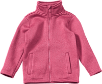 Jacke aus Strickfleece, rot, Gr. 134, 1 St