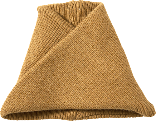 Lussensjaal van breisel &amp; viscose, bruin, 1 stuk