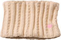 Loop Schal mit Zopfmuster & Herz-Stickerei, beige, 1 St