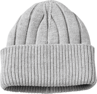 Mütze aus Strick, grau, Gr. 52/53, 1 St