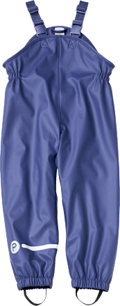Regenhose mit Futter & Träger, blau, Gr. 110/116, 1 St
