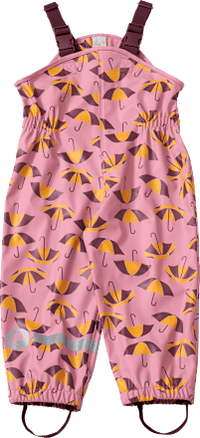 Regenhose mit Schirm-Muster, rosa, Gr.  98/104, 1 St PUSBLU