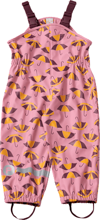 Regenhose mit Schirm-Muster, rosa, Gr.  98/104, 1 St PUSBLU