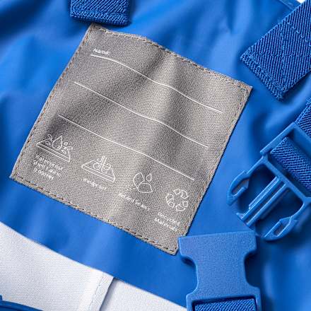 Regenhose mit Trägern, blau, Gr. 86/92, 1 St