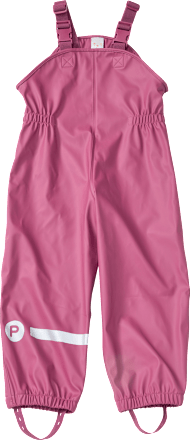 Regenhose mit Trägern, lila, Gr. 98/104, 1 St