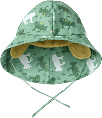 PUSBLU Regenhut mit Farbwechsel-Frosch-Muster, grün, Gr. 50/51, 1 St