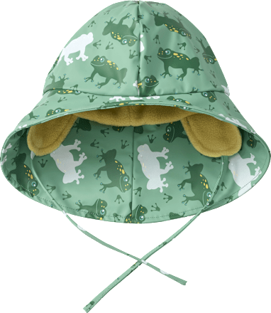 Regenhut mit Farbwechsel-Frosch-Muster, grün, Gr. 52/53, 1 St