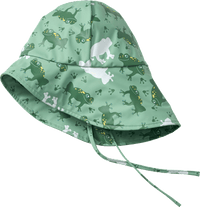 Regenhut mit Farbwechsel-Frosch-Muster, grün, Gr. 52/53, 1 St