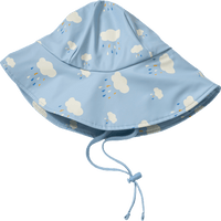 Regenhoed met voering en wolkenpatroon, blauw, maat 50/51, 1 stuk