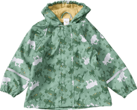 Regenjacke mit Farbwechsel-Frosch-Muster, grün, Gr. 98/104, 1 St