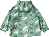 Regenjacke mit Farbwechsel-Frosch-Muster, grün, Gr. 98/104, 1 St