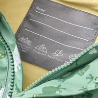 Regenjacke mit Farbwechsel-Frosch-Muster, grün, Gr. 98/104, 1 St