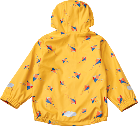 Regenjacke mit Futter & Drachen-Muster, gelb, Gr. 110/116, 1 St