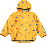 Regenjacke mit Futter & Drachen-Muster, gelb, Gr. 110/116, 1 St