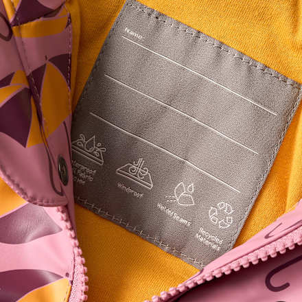 Regenjacke mit Schirm-Muster, rosa, Gr. 110/116, 1 St
