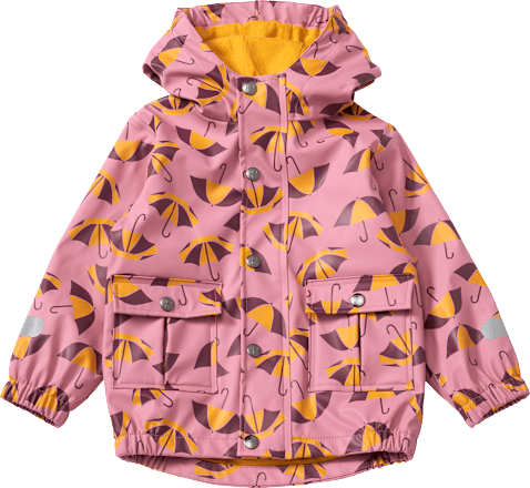 Regenjacke mit Schirm-Muster, rosa, Gr. 86/92, 1 St