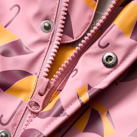 Regenjacke mit Schirm-Muster, rosa, Gr. 98/104, 1 St