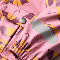 Regenjacke mit Schirm-Muster, rosa, Gr. 98/104, 1 St