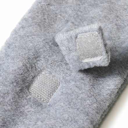 Fleece sjaal, grijs, 1 stuk