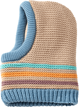 Schlupfmütze aus Strick & mit Futter, beige, Gr. 50/51, 1 St