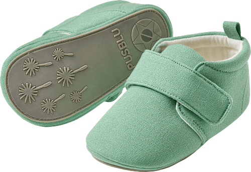 Schuhe mit Klettverschluss, grün, Gr. 22/23, 1 St PUSBLU