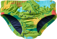 Schwimmwindel mit Dino-Muster, grün, Gr. 74/80, 1 St PUSBLU