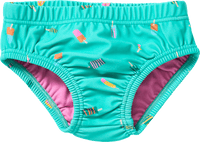 Schwimmwindel mit Eis-Muster, grün, Gr. 86/92, 1 St PUSBLU