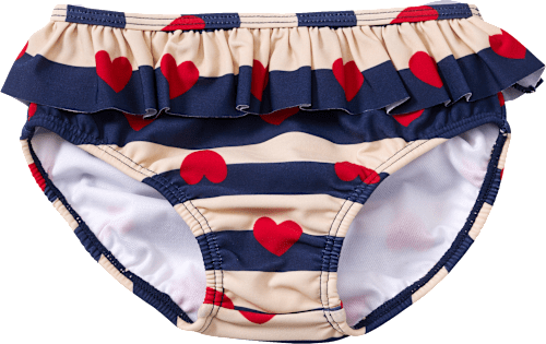 Schwimmwindel mit Herz-Muster, blau, Gr. 74/80, 1 St PUSBLU