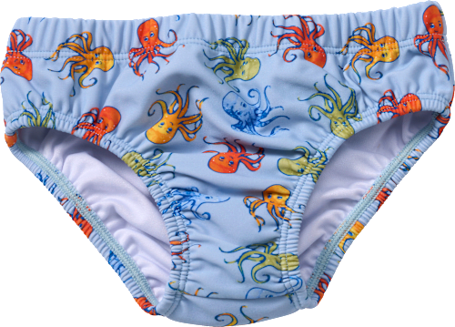 Schwimmwindel mit Oktopus-Muster, blau, Gr. 86/92, 1 St