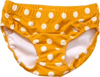 Schwimmwindel mit Punkte-Muster, gelb, Gr. 86/92, 1 St PUSBLU