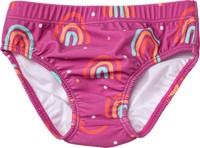 Schwimmwindel mit Regenbogen-Muster, lila, Gr. 86/92, 1 St PUSBLU