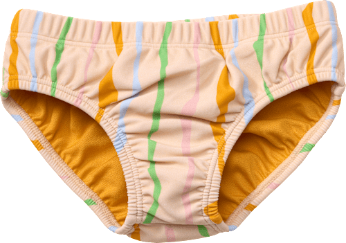 Schwimmwindel mit Streifen-Muster, beige, Gr. 86/92, 1 St