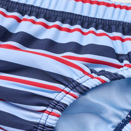 Schwimmwindel mit Streifen-Muster, blau, Gr. 74/80, 1 St