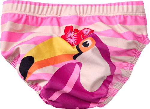 Schwimmwindel mit Tukan-Motiv, rosa, Gr. 74/80, 1 St