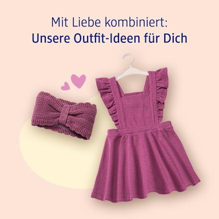 Stirnband aus Strick & mit Futter, lila, Gr. 54/55, 1 St