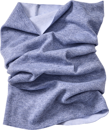 PUSBLU Strick Loop Schal, blau, 1 St