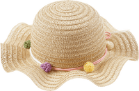 Strohhut, beige, Gr. 54/55, 1 St